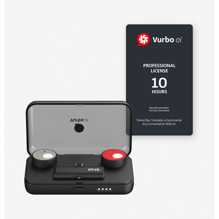 IPEVO VOCAL WEARABLE Vurbo.ai magnetický mikrofon