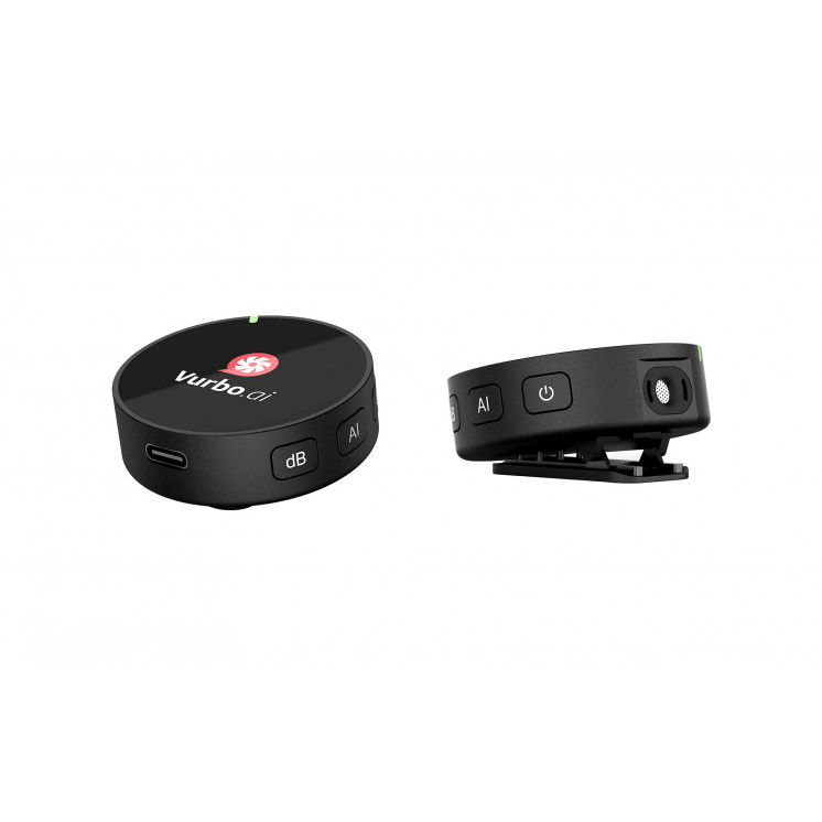 IPEVO AI WIRELESS MIC DUO bezdrátový klopový mikrofon s technologií Vurbo.ai